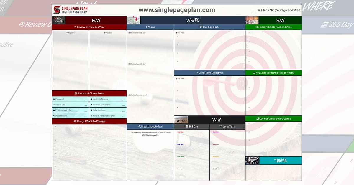 Online Single Page Plan