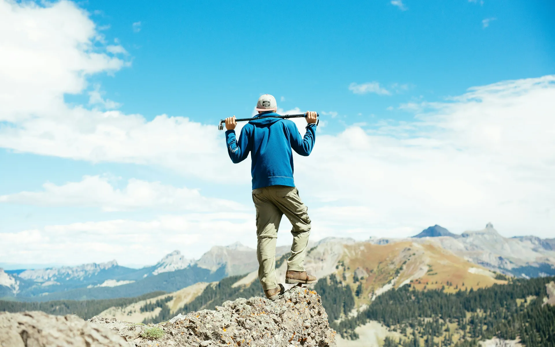 Person moving confidently toward their goals